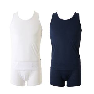 와코루 냉감기능이 있는 아쿠아 엑스 남성 런닝+드로즈(WMV2414RWMP2414)