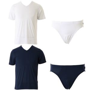 와코루 냉감기능이 있는 아쿠아 엑스 남성 반팔런닝+삼각팬티 WMV2414AWMP2414P