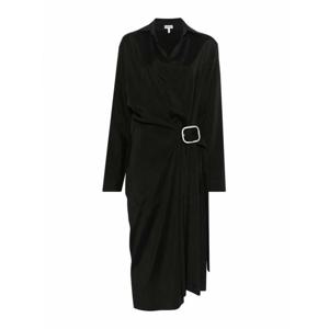 [LOEWE] 라프리마 여성 니 Length 벨티드 원피스 S359Y09XH21100 블랙 /8