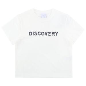 디스커버리 여성 프레시벤트 크롭 워싱 빅로고 반팔티셔츠 DWRS9G053WHS