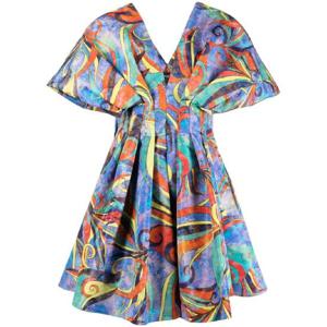 25 FW 로샤스 그래픽 프린트 플리츠 미니 드레스 ROPW50168ARW086 TP432339790