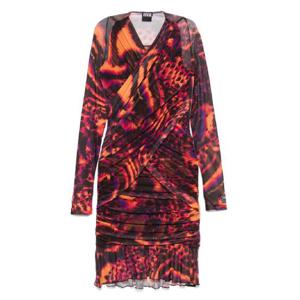 25 FW 베르사체진스꾸뛰르 애니멀 프린트 튤 미디 드레스 78HAO971JS467 TP437567398