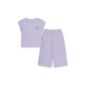 [탑텐키즈]MKF3IP2001 여아) 코튼립 7부 팬츠 셋업