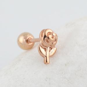 14K 장미한송이 피어싱