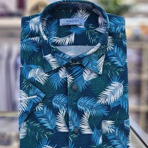 [바찌]반팔 쿨매쉬 스파 프린트 일반핏 셔츠 VD1O2CR233