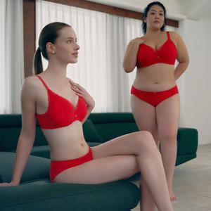 비너스 윗가슴 들뜸 방지 파워넷 A,B컵 더블윙 브라 노라인 팬티 VBR0997ABVPT0997H