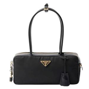 프라다 미디엄 리나일론 및 가죽 탑 핸들 백 1BB132 V ODO 2C8Q F0002