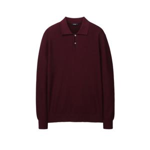 알레그리 24FW 다크 와인 Waffle Soft-Milano 카라넥 스웨터 ARSW4C101D3