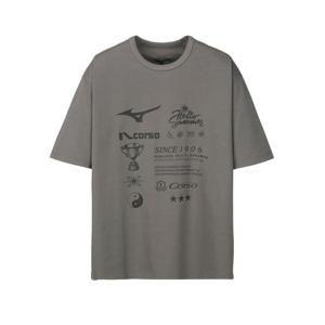 일꼬르소 25SS 일꼬르소X미즈노 헤리티지 썸머 반팔 티셔츠 다크 그레이 IETS5E703G3