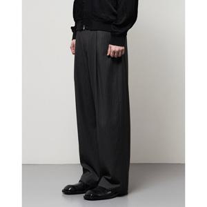 일꼬르소 25SS 하이웨스트 딥 커브드 슬랙스 차콜그레이 IEPA5E001CG