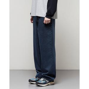 일꼬르소 25SS 워시드 다이얼 와이드 팬츠 오션 네이비 IEPA5E101B3