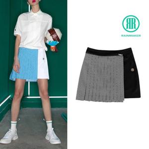 레인메이커 여성 디테처블 플리츠 랩 스커트 R22WCK01