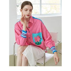 [르니앤맥코이]MARIO배색 포인트 포켓 코튼 셔츠 ML10BL070FCY