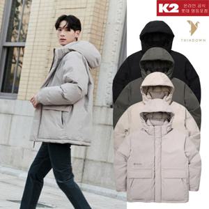 K2 겨울 남자 윈드스토퍼 씬다운 헤비 구스다운/패딩/거위털/야상/KMW23559YD