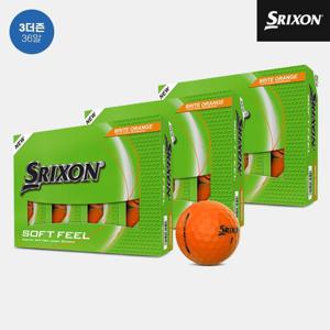 [3더즌 36알]던롭코리아 정품 스릭슨 소프트 필 14 브라이트 골프볼[남여공용][오렌지][2피스]