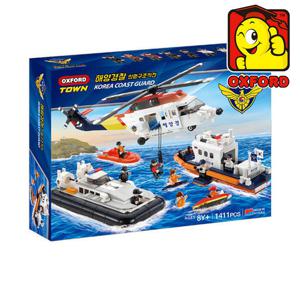 타운 해양경찰 해양구조대3종 인명구조작전 2501 옥스포드 블록 장난감