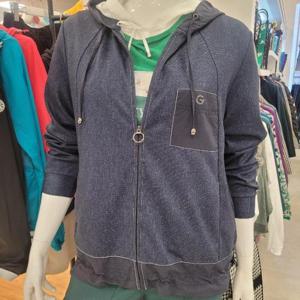 그린조이 HC41 여 데님  프린트 져지 점퍼 GM25KJ51W