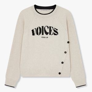 [보브]버튼 포인트 레터링 니트 풀오버7155450015