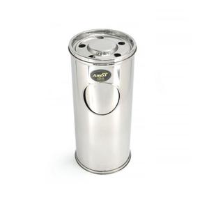 스텐재털이겸용 휴지통 스텐쓰레기통(1호)-20L 재털이휴지통 스텐휴지통 야외용쓰레기통 재떨이겸용