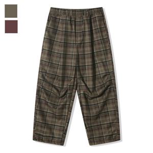 남자 간절기 에디션 레이온 체크 팬츠 AC-PTA-Q078-브라운