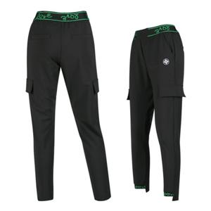 럭스골프 여성 자카드 밴딩 밑단 포인트 반조거 팬츠 MW25A268W