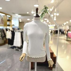 [멜로디가든]M25WAK104_반폴라물결넥니트