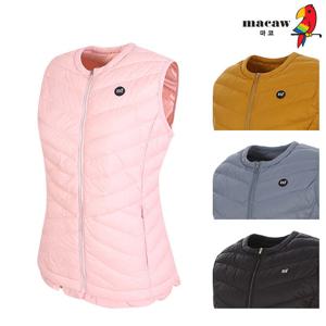 [마코] (여성)라운드넥 경량집업 구스다운 베스트_MMW4DV91