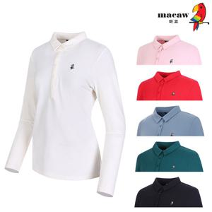 [마코] (여성)슬림 카라 심플 티셔츠_MMW4TS91