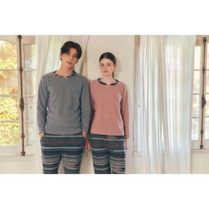 (비너스)외출가능 보온성+ 포근한 기모 바지 커플홈웨어-VEP3962WM