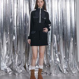 [에고이스트]컬러 배색 포켓 포인트 밴딩 미니 스커트 (EQ4CS060)