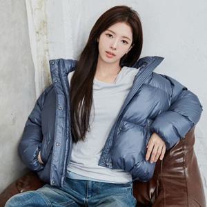 지오다노 375920 노정의 여자 겨울 숏 푸파 패딩 점퍼 05375920