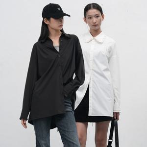 WOMAN 프릴 카라 루즈핏 셔츠 [3COL] / WBE3L03514