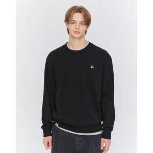 피즈 25FW HAZZYS PHIZ 블랙 기모 맨투맨 SPTS5F101BK