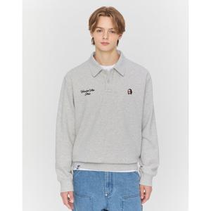 피즈 25FW HAZZYS PHIZ 그레이 버튼 맨투맨 SPTS5F103G1