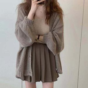 [오너클랜]인기상품 봄가을겨울 소프트터치 루즈핏 경량 가디건