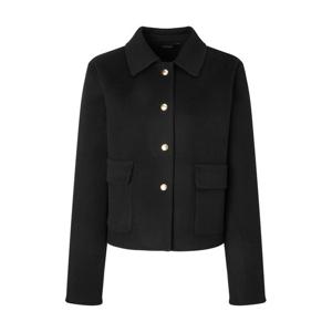 질스튜어트 뉴욕 여성 24FW 스테디셀러 블랙 포켓 울캐시미어혼방 하프코트 WJCO4D700BK