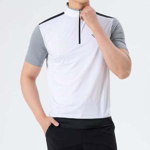 남성골프티셔츠 남자골프티셔츠 반집업반팔티셔츠 1P 배색티 골프웨어