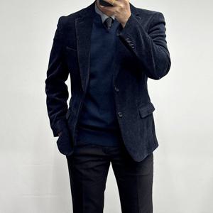 [바쏘옴므]25FW 코듀로이 플리츠 정장 콤비 자켓 WSZ4-JK07-ANY