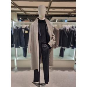 지오지아 24F W 캐시미어 혼방 오버핏 싱글 핸드메이드 코트 ADE4CG1801
