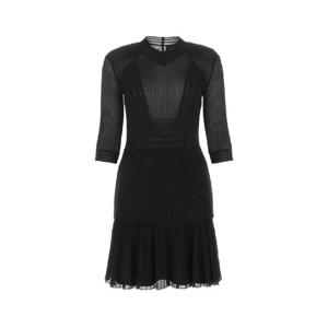 GIVENCHY 블랙 스트레치 비스코스 블렌드 미니 드레스 BW21GR4ZFD 001