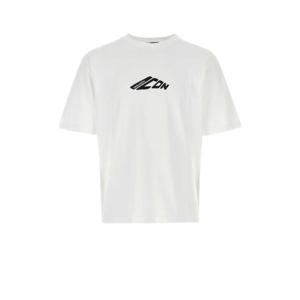 DSQUARED 화이트 코튼 티셔츠 S79GC0096D20033 100