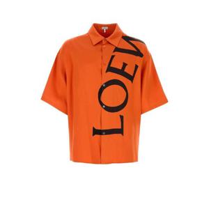 LOEWE Orange silk shirt H526Y05WDV ORANGEBLACK