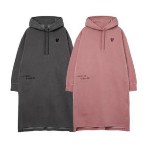 M 라이프워크반바지 CQK LW244OP820 여성) 피그먼트 언밸런스 기모 원피스