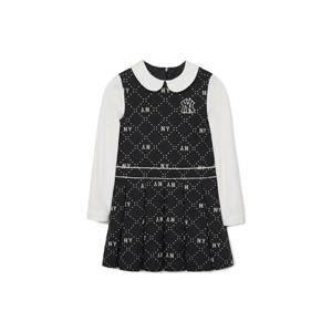 M MLB키즈긴팔티 NQK 7FOPMD131-50BKS 다이아 모노그램 우븐 원피스 NY