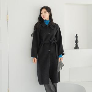 엄마옷 마담4060 클래씨마담 허리끈핸드메이드울코트 중년여성 데일리 -ZCO2512002-