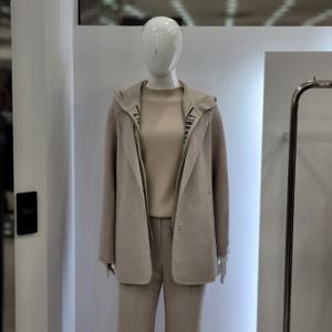 [꼼빠니아]니트 후드탈착 캐시미어 반코트 CAFW0 WCH320 770_YS