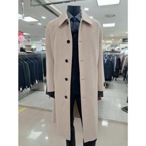 바쏘옴므 세이브존05 베이지울혼방핸드메이드오버핏롱코트 WSY4JOCJ23ABG