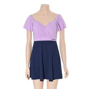 [레노마수영복]여성 셔링 와이어 비치 원피스 LS2D902_NV