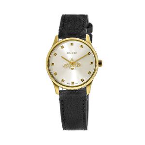 구찌 YA1265023 G타임리스 여성 가죽 쿼츠 29mm