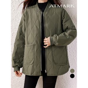 [앳마크]ATMARK (77까지)루즈물결퀼팅집업점퍼_AA59JP014G